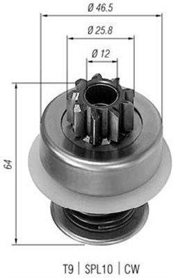 MAGNETI MARELLI Hammastrummel,starter 940113020015